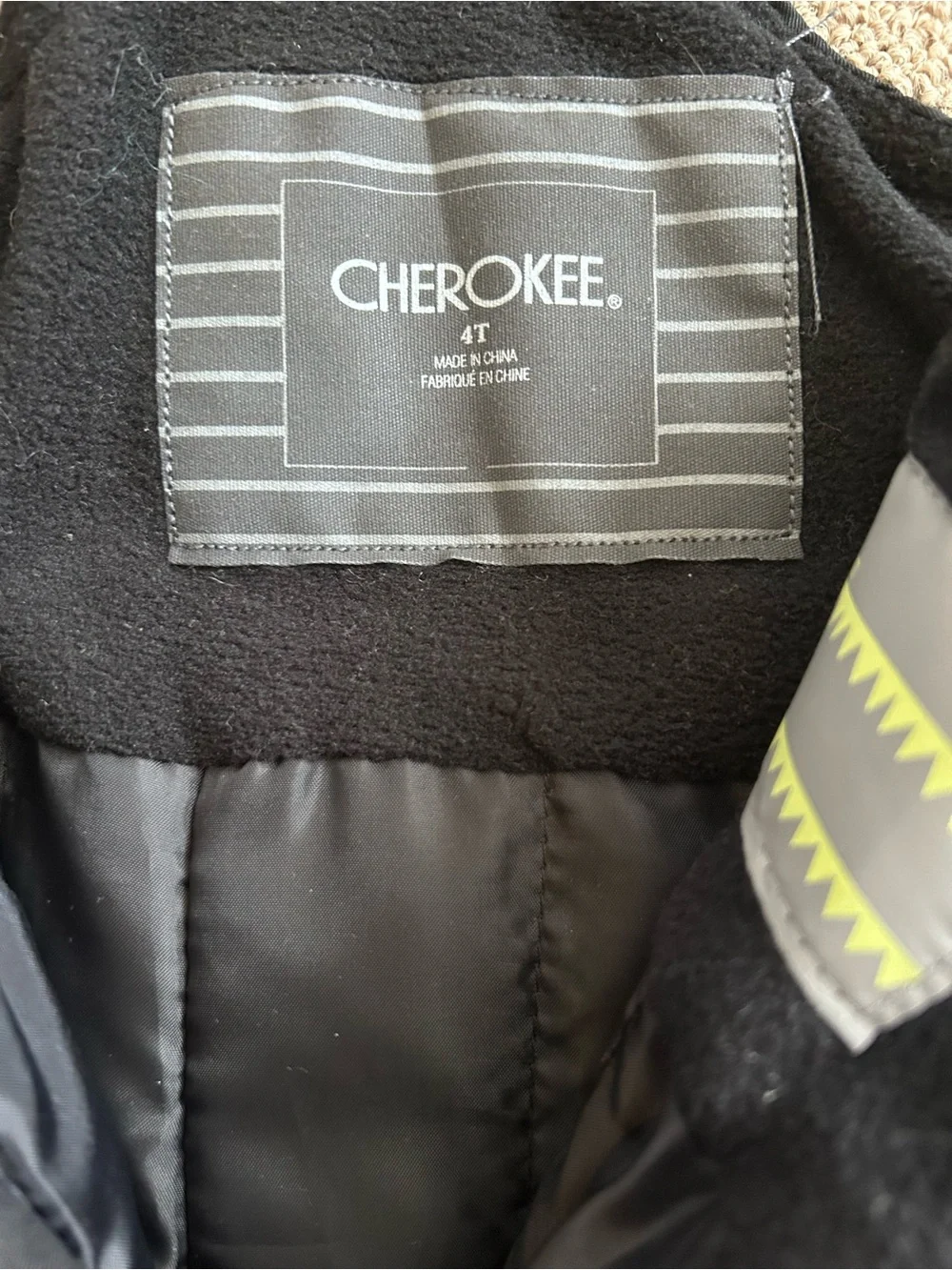 Black Cherokee size 4T ski bib